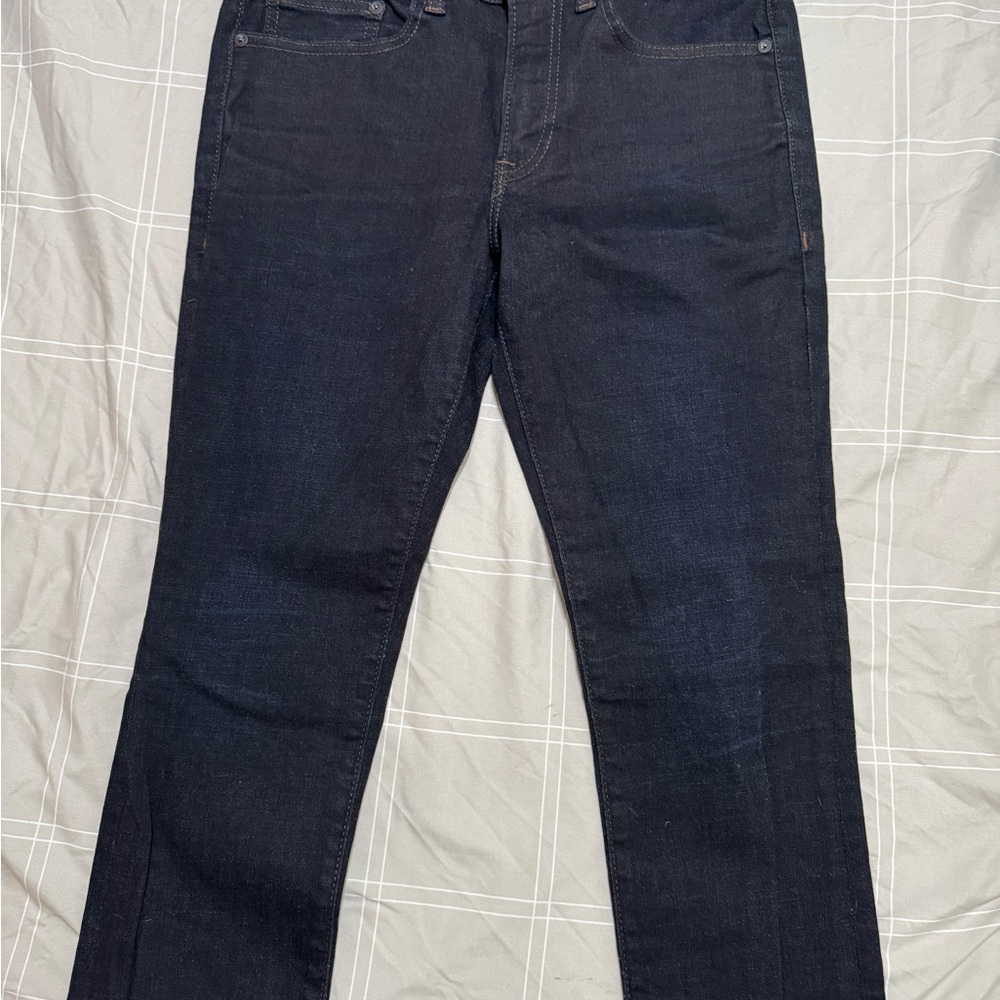 Express Men's Dark Blue Straight Jeans